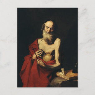 Carte Postale Saint Jérôme par Jusepe de Ribera
