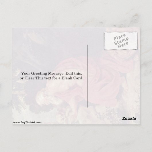 Carte Postale Saint Jérôme Par Peter Paul Rubens (Dos)