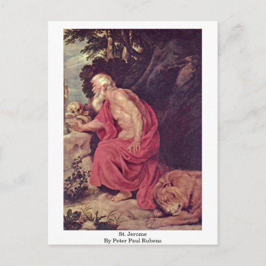 Carte Postale Saint Jérôme Par Peter Paul Rubens (Devant)