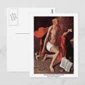Carte Postale Saint Jérôme pénitent avec Cardinal (Devant / Derrière)