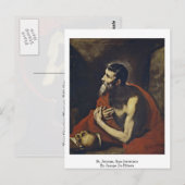 Carte Postale Saint Jérôme, San Jeronimo Par Jusepe De Ribera (Devant / Derrière)
