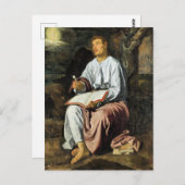 Carte Postale Saint John at Patmos, fine art, (Devant / Derrière)