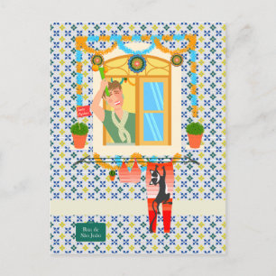 Carte Postale Saint John Portugais Festa Voisin