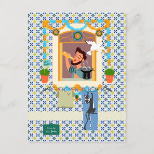 Carte Postale Saint John Portugais Festa Voisin