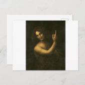 Carte Postale Saint John the Baptist by Leonardo da Vinci (Devant / Derrière)