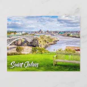 Carte Postale Saint Johns, Nouveau-Brunswick, Canada