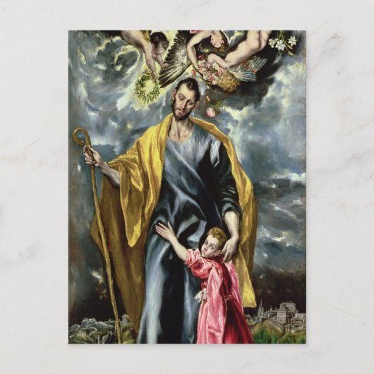 Carte Postale Saint Joseph et l'enfant du Christ, 1597-1599 (Devant)
