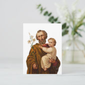 Carte Postale Saint Joseph Guardian de la Sainte Famille (Debout devant)