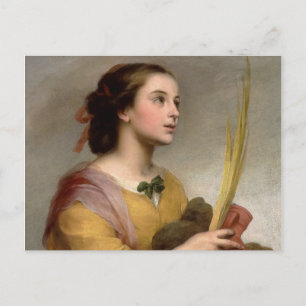 Carte Postale Saint Justina, 1665 par Bartolome Esteban Murillo