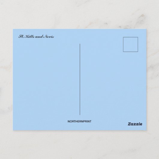 Carte Postale Saint-Kitts-et-Nevis (Dos)