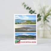 Carte Postale Saint-Kitts-et-Nevis - Mosaïque - (Debout devant)