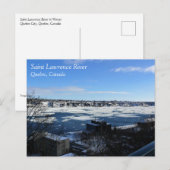 Carte Postale Saint-Laurent en hiver, Québec, Canada (Devant / Derrière)