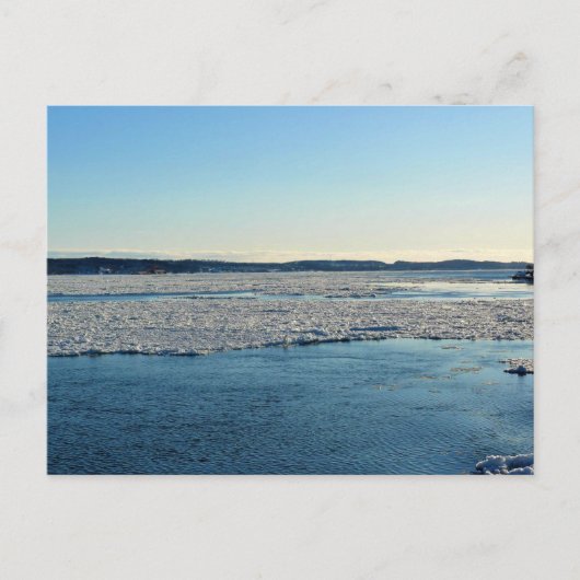 Carte Postale Saint-Laurent en hiver, Québec, Canada (Devant)