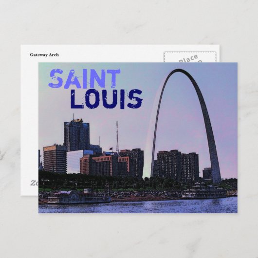 Carte postale Saint Louis (Devant / Derrière)