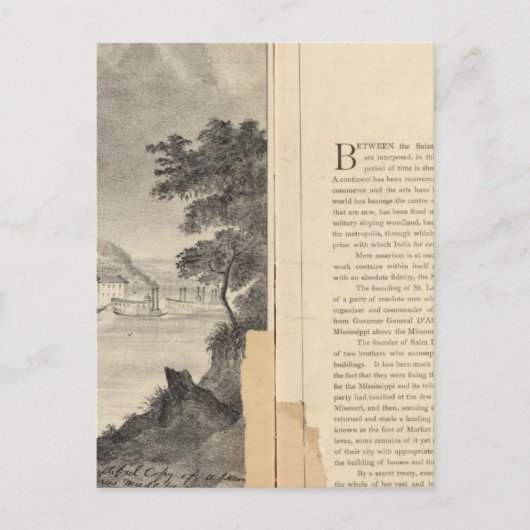 Carte Postale Saint-Louis, 1832 (Devant)