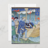 Carte Postale Saint-Louis embarque pour les croisades (Devant / Derrière)