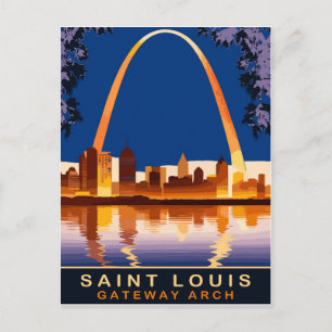Carte Postale Saint Louis, Gateway Arch, Voyage