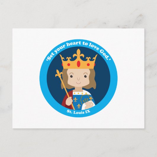 Carte Postale Saint-Louis IX (Devant)