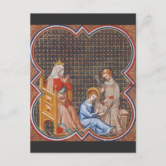 Carte Postale Saint Louis IX de France Protecteur des Rois Art (Devant)