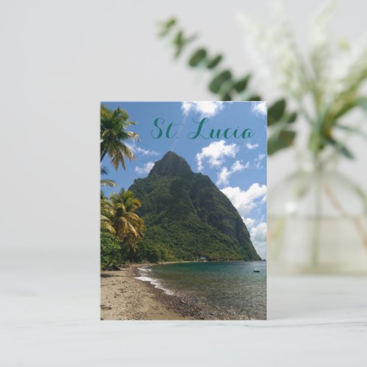 Carte postale Saint Lucia Gros Piton (Debout devant)