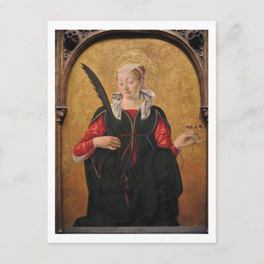 Carte Postale Saint Lucy par Francesco del Cossa (Devant)