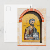 Carte Postale Saint Marc l'icône évangélique orthodoxe (Devant / Derrière)