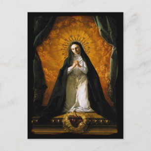 Carte Postale Saint Margaret Mary Coeur alacoque - Giaquinto