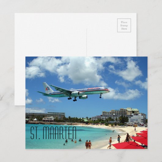 Carte postale Saint-Martin (Devant / Derrière)