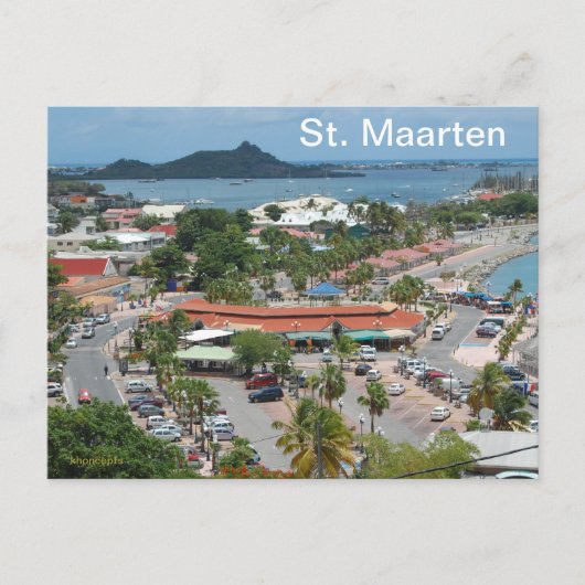 Carte Postale Saint-Martin - Baie Marigot (Devant)