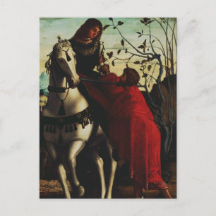 Carte Postale Saint Martin de Tours partageant son manteau Beaux