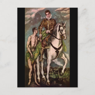 Carte Postale Saint Martin et le mendiant d'El Greco vers 1600