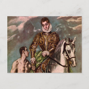 Carte Postale Saint Martin et le mendiant d'El Greco vers 1600