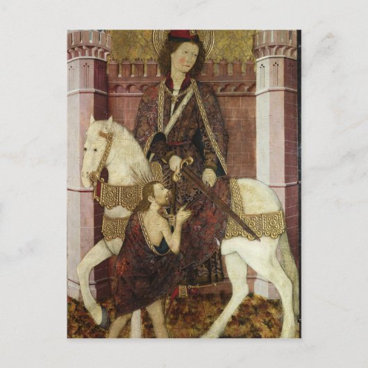 Carte Postale Saint-Martin Partage son manteau (Devant)