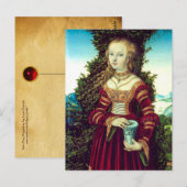 Carte Postale SAINT MARY MAGDALENE Détail, Parchemin (Devant / Derrière)