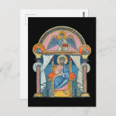 Carte Postale Saint Matthew - Manuscrit médiéval (Devant / Derrière)