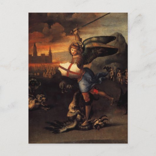 Carte Postale Saint Michael et le Dragon (Devant)