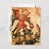 Carte Postale Saint Michael et le Dragon (XVe siècle) (Devant / Derrière)