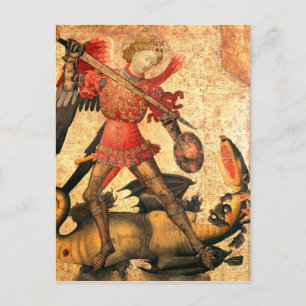 Carte Postale Saint Michael et le Dragon (XVe siècle)