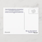 Carte postale Saint Michael Prayer (Dos)