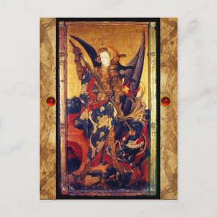 Carte Postale Saint Michael Vanquishing le diable