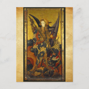 Carte Postale Saint Michael Vanquishing le diable