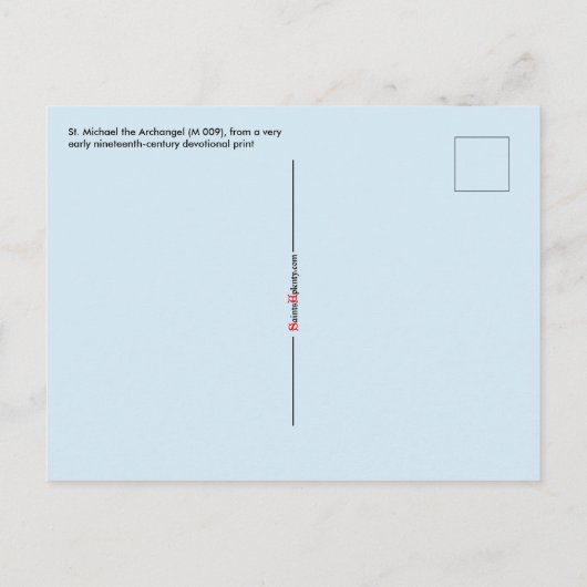Carte Postale Saint Michel l'Archange (M 009) (Dos)