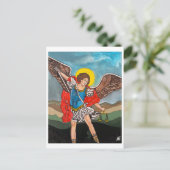 Carte Postale Saint Michel l'Archange Peinture d'Alfred Fox (Debout devant)