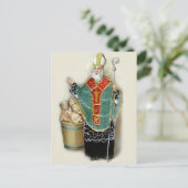 Carte Postale Saint Nicolas Secourt des enfants (Debout devant)