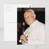 Carte postale Saint Pape Jean-Paul II (Devant / Derrière)