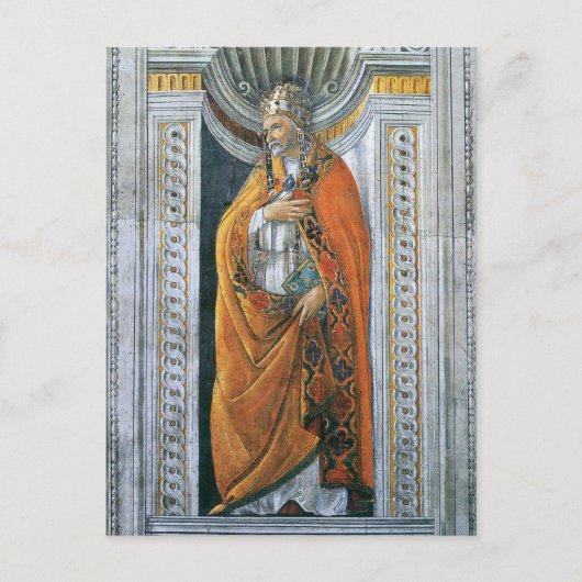 Carte Postale Saint-Pape Sixte II par Sandro Botticelli (Devant)
