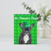 Carte Postale Saint Patrick, Chien de taureau français (Debout devant)