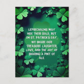 Carte Postale Saint Patrick Gratitude de la fête (Devant)