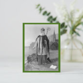 Carte Postale Saint Patrick, les serpents et la Bible (Debout devant)