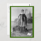 Carte Postale Saint Patrick, les serpents et la Bible (Devant / Derrière)